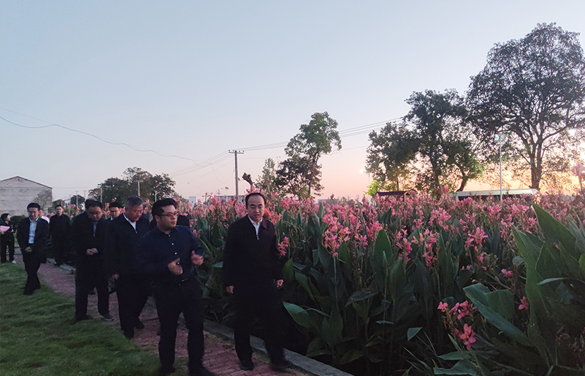 江西省生態(tài)環(huán)境廳黨組書(shū)記、廳長(zhǎng)徐延彬一行蒞臨挺進(jìn)環(huán)保廣昌縣甘竹集鎮(zhèn)生活污水處理站參觀考察